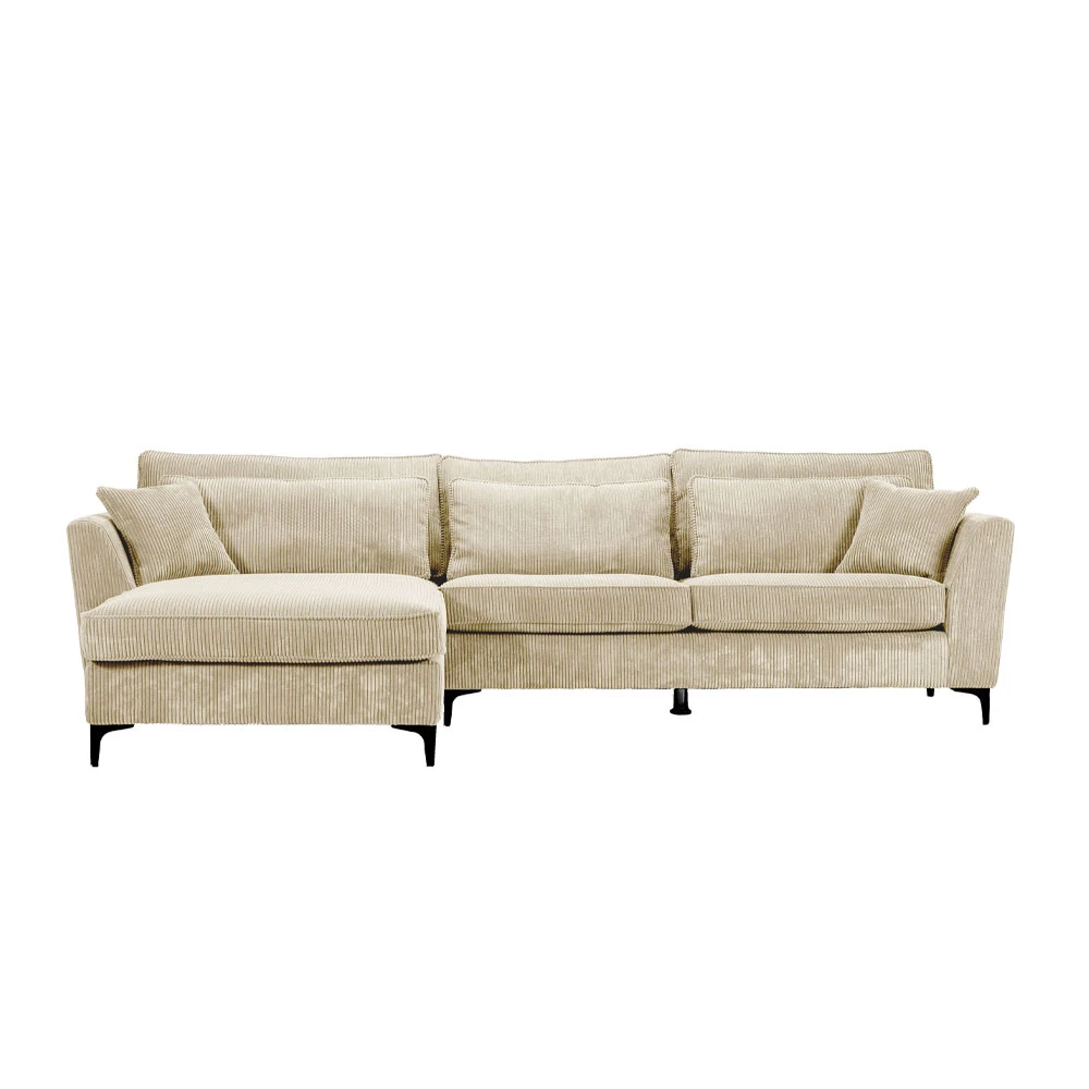 LIBERTA FOREVER ΚΑΝΑΠΕΣ ΓΩΝΙΑ ΑΡΙΣΤΕΡΗ BEIGE 316x185x92