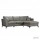 LIBERTA BOEL ΚΑΝΑΠΕΣ ΓΩΝΙΑ ΔΕΞΙΑ ΓΚΡΙ 280x170x92