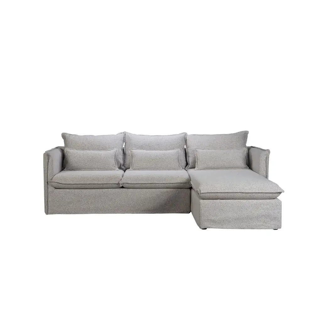 LIBERTA PROUD ΚΑΝΑΠΕΣ ΓΩΝΙΑ ΔΕΞΙΑ ΓΚΡΙ ΑΝΟΙΧΤΟ PUENTE 80 258x180x90cm