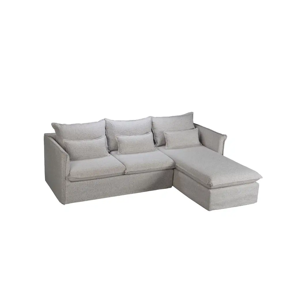 LIBERTA PROUD ΚΑΝΑΠΕΣ ΓΩΝΙΑ ΔΕΞΙΑ ΓΚΡΙ ΑΝΟΙΧΤΟ PUENTE 80 258x180x90cm