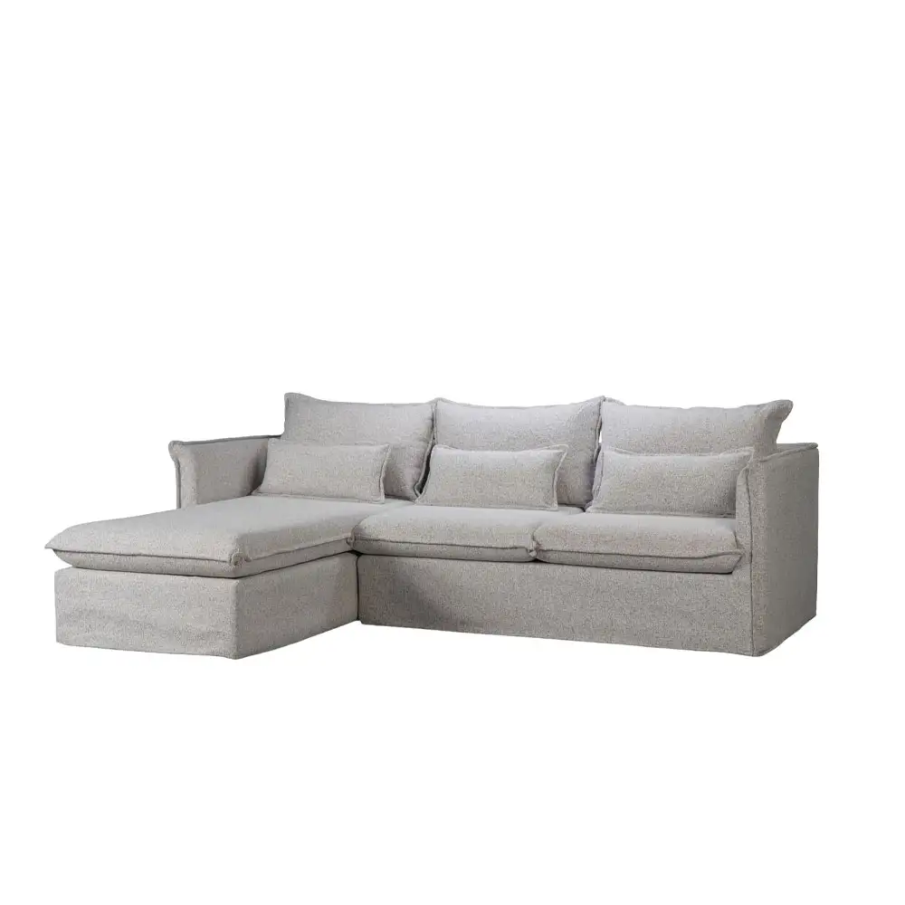 LIBERTA PROUD ΚΑΝΑΠΕΣ ΓΩΝΙΑ ΑΡΙΣΤΕΡΗ ΓΚΡΙ ΑΝΟΙΧΤΟ PUENTE 80 258x180x90cm