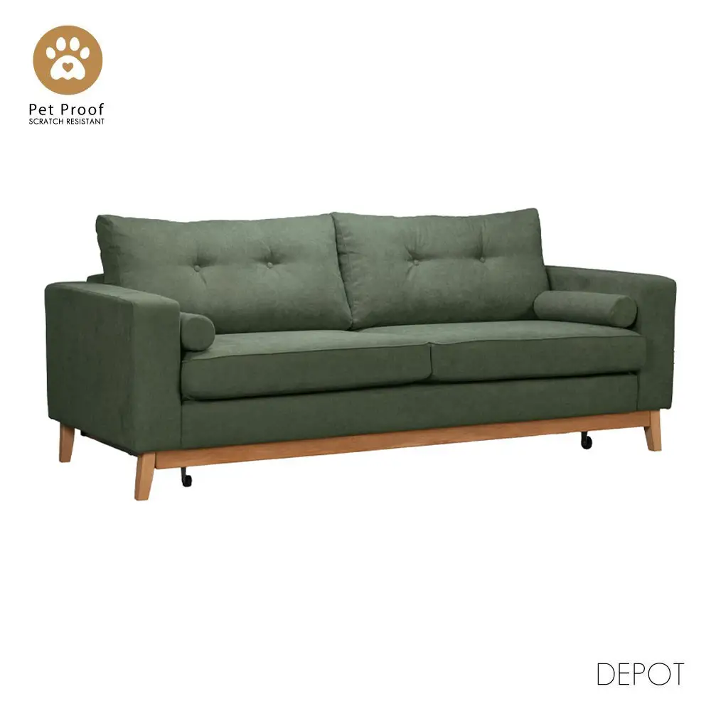 LIBERTA LUSSO ΚΑΝΑΠΕΣ ΚΡΕΒΑΤΙ 3ΘΕΣΙΟΣ ΛΑΔΙ LINO 77 218x85x87cm