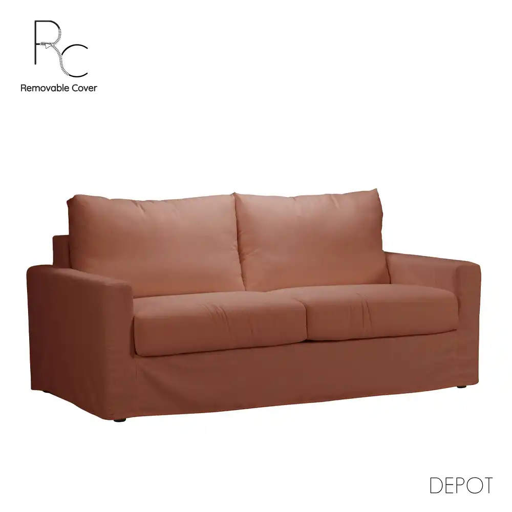 LIBERTA ITHAKI ΚΑΝΑΠΕΣ ΚΡΕΒΑΤΙ 3ΘΕΣΙΟΣ TERRACOTTA SCALA 57 190x94x90cm
