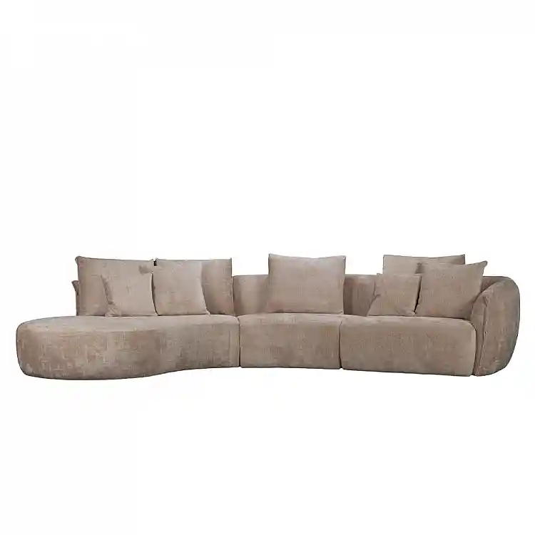 LIBERTA CURVO ΚΑΝΑΠΕΣ ΓΩΝΙΑ ΑΡΙΣΤΕΡΗ BEIGE CREMONA 14 412x162x92cm