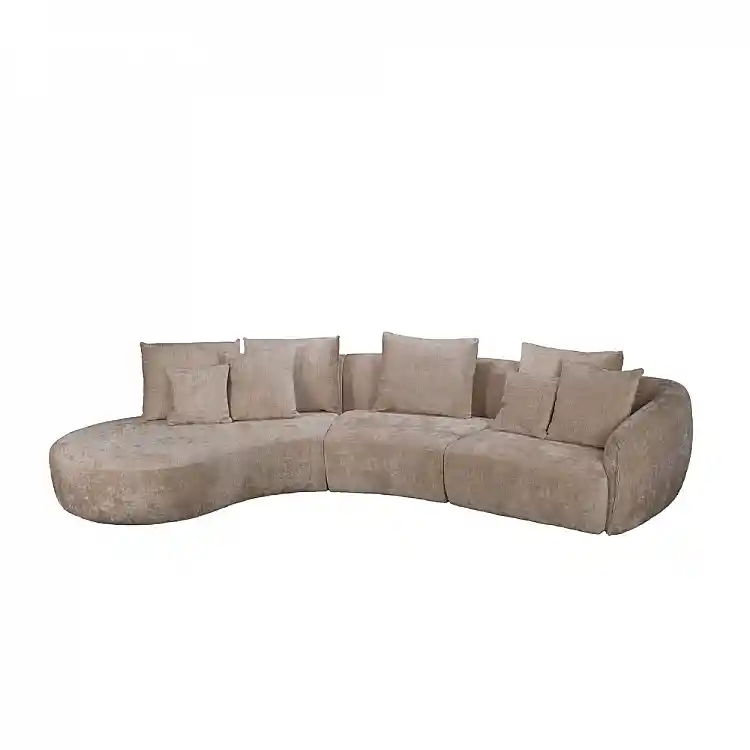 LIBERTA CURVO ΚΑΝΑΠΕΣ ΓΩΝΙΑ ΑΡΙΣΤΕΡΗ BEIGE CREMONA 14 412x162x92cm