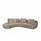 LIBERTA CURVO ΚΑΝΑΠΕΣ ΓΩΝΙΑ ΑΡΙΣΤΕΡΗ BEIGE CREMONA 14 412x162x92cm
