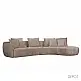 LIBERTA CURVO ΚΑΝΑΠΕΣ ΓΩΝΙΑ ΔΕΞΙΑ BEIGE CREMONA 14 412x162x92cm