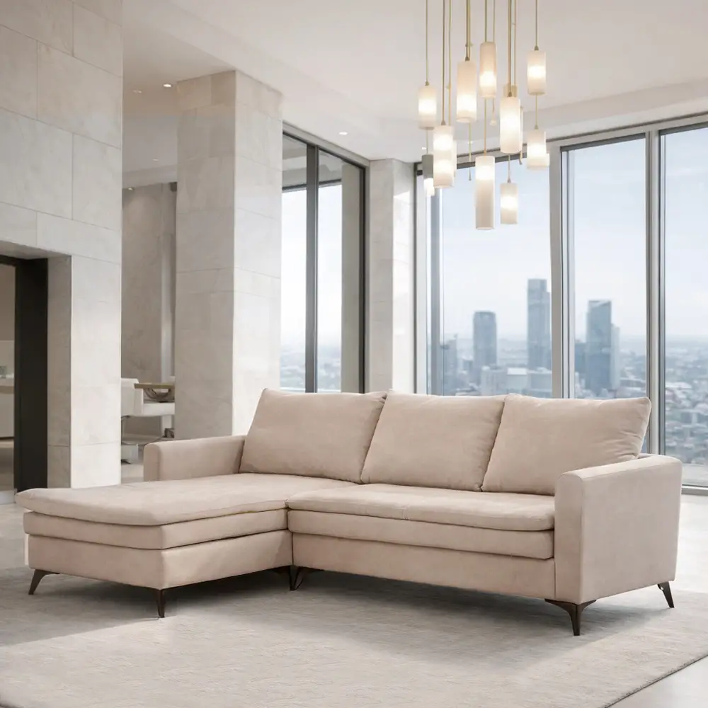 LIBERTA SCANDALO ΚΑΝΑΠΕΣ ΓΩΝΙΑ ΑΝΑΣΤΡΕΨΙΜΗ CREAM ASTI 1 265x188x99cm