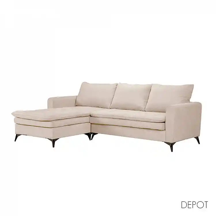 LIBERTA SCANDALO ΚΑΝΑΠΕΣ ΓΩΝΙΑ ΑΝΑΣΤΡΕΨΙΜΗ CREAM ASTI 1 265x188x99cm