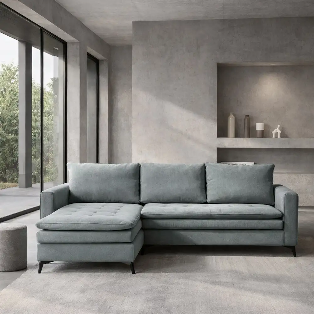 LIBERTA SCANDALO ΚΑΝΑΠΕΣ ΓΩΝΙΑ ΑΝΑΣΤΡΕΨΙΜΗ ΓΚΡΙ ASTI 13 265x188x99cm