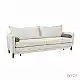 LIBERTA COMMODO ΚΑΝΑΠΕΣ ΚΡΕΒΑΤΙ 3ΘΕΣΙΟΣ OFF WHITE NEVE 02 ΚΑΦΕ NEVE 16 230x81x88cm
