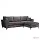 LIBERTA BOEL ΚΑΝΑΠΕΣ ΓΩΝΙΑ ΔΕΞΙΑ ΓΚΡΙ LINCOLN D 90 280x170x92cm