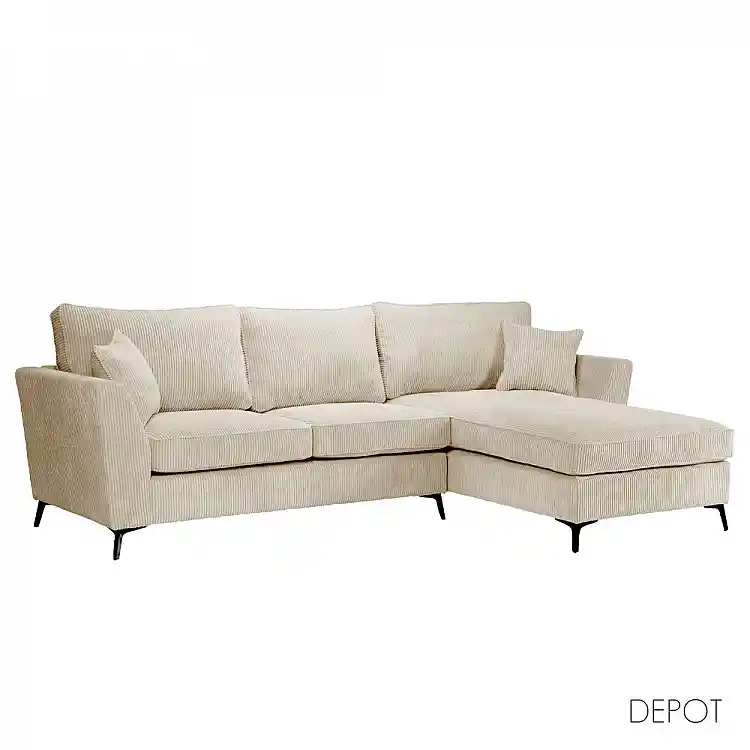 LIBERTA BOEL ΚΑΝΑΠΕΣ ΓΩΝΙΑ ΔΕΞΙΑ BEIGE LINCOLN D 03 280x170x92cm