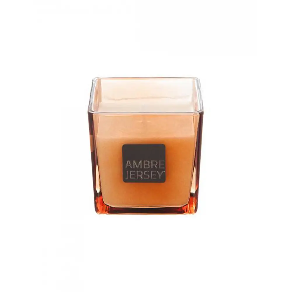 Κερί αρωματικό amber σε τετράγωνο ποτήρι 8X8X8