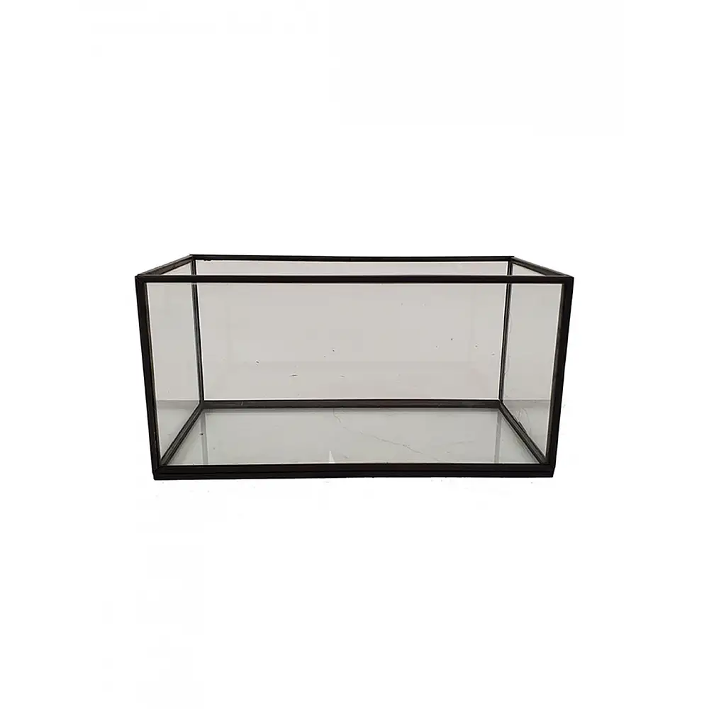 Βάση γυάλινο black finish 20x10x10εκ.