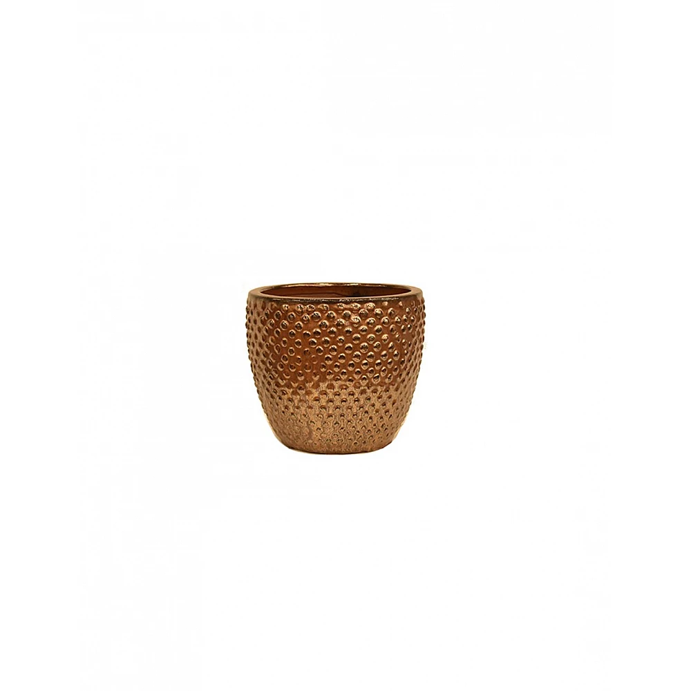 Κασπώ κεραμικό καφέ dots 23x19