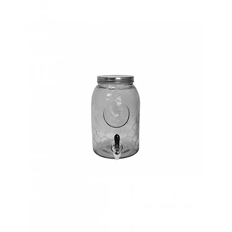 Γυάλα σαγρέ,inox καπάκι&βρύση19x30,6. 5L
