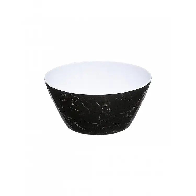 Μπωλ μαύρο μελαμίνης marble Φ15