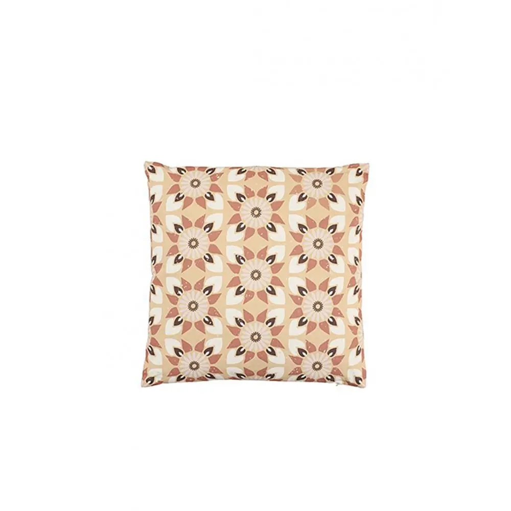 Μαξιλάρι poly αδιάβροχο brown flowers 45X45