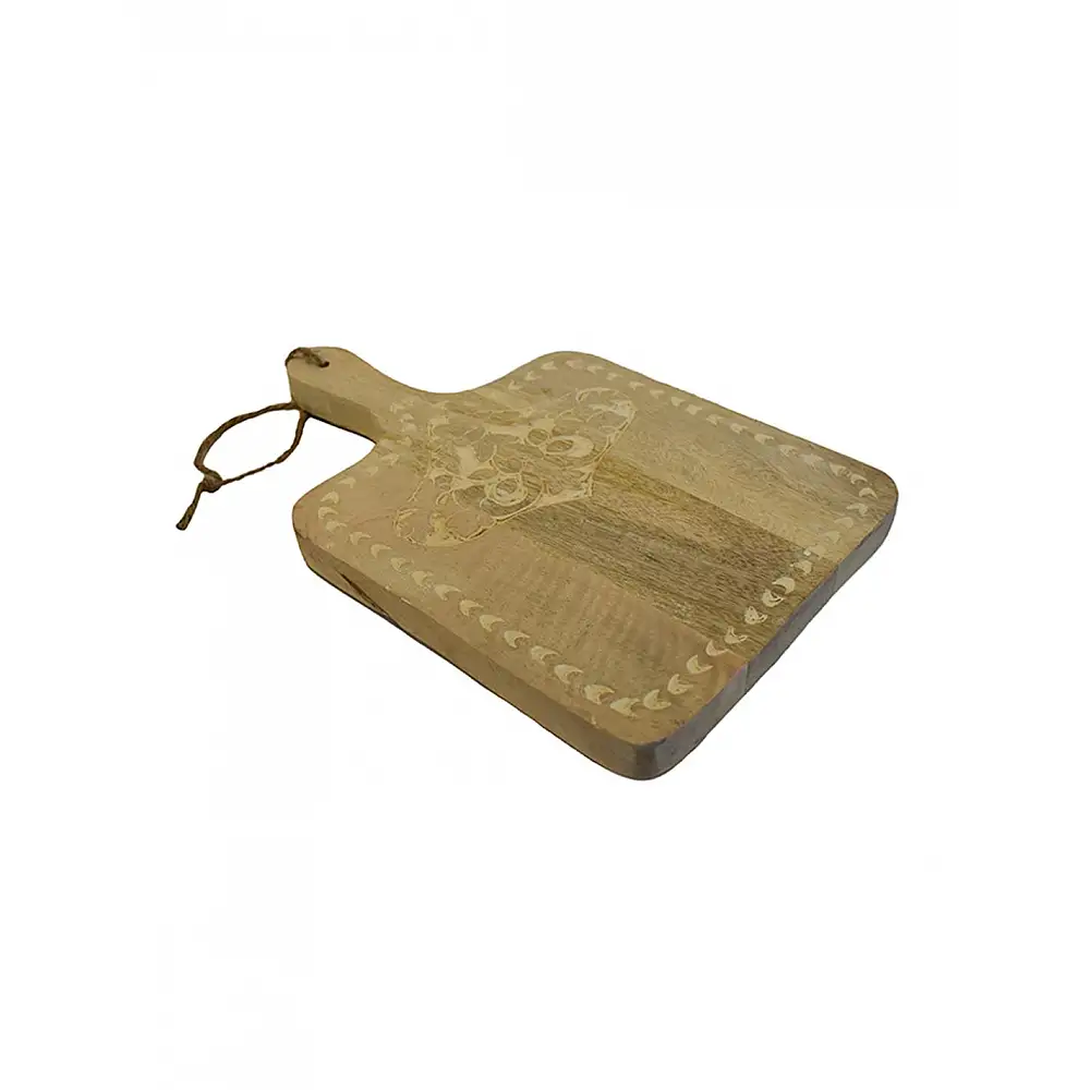 Πιατέλα curved σερβιρίσματος με χέρι mango 35/25x25x2