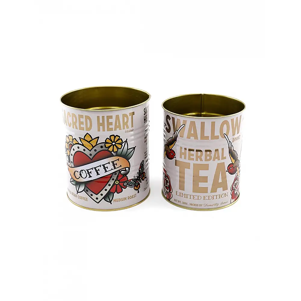 Δοχείο μεταλλικό σχέδιο/α tatoo σ/2