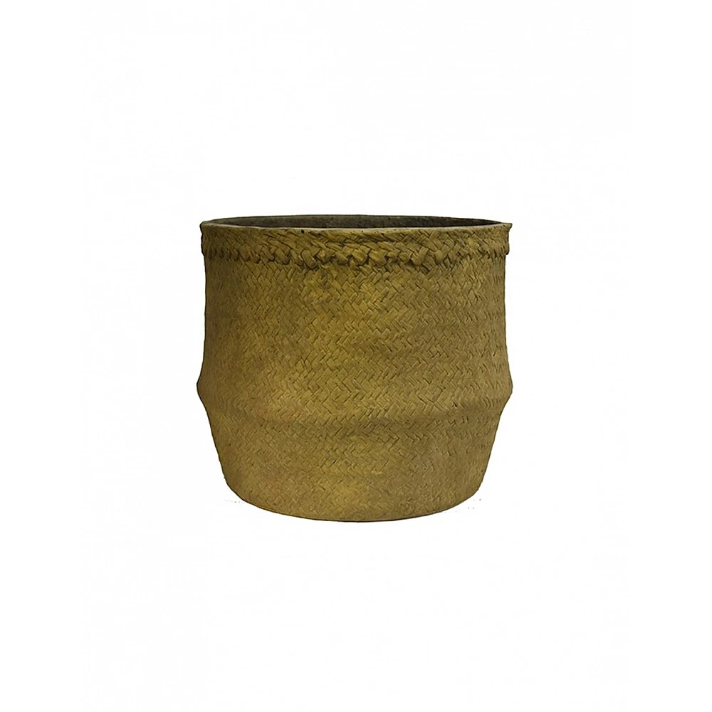 Κασπώ κεραμικό light rattan καφέ χρ. Φ31x26