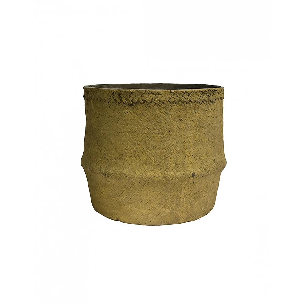 Κασπώ κεραμικό light rattan καφέ χρ. Φ38x31