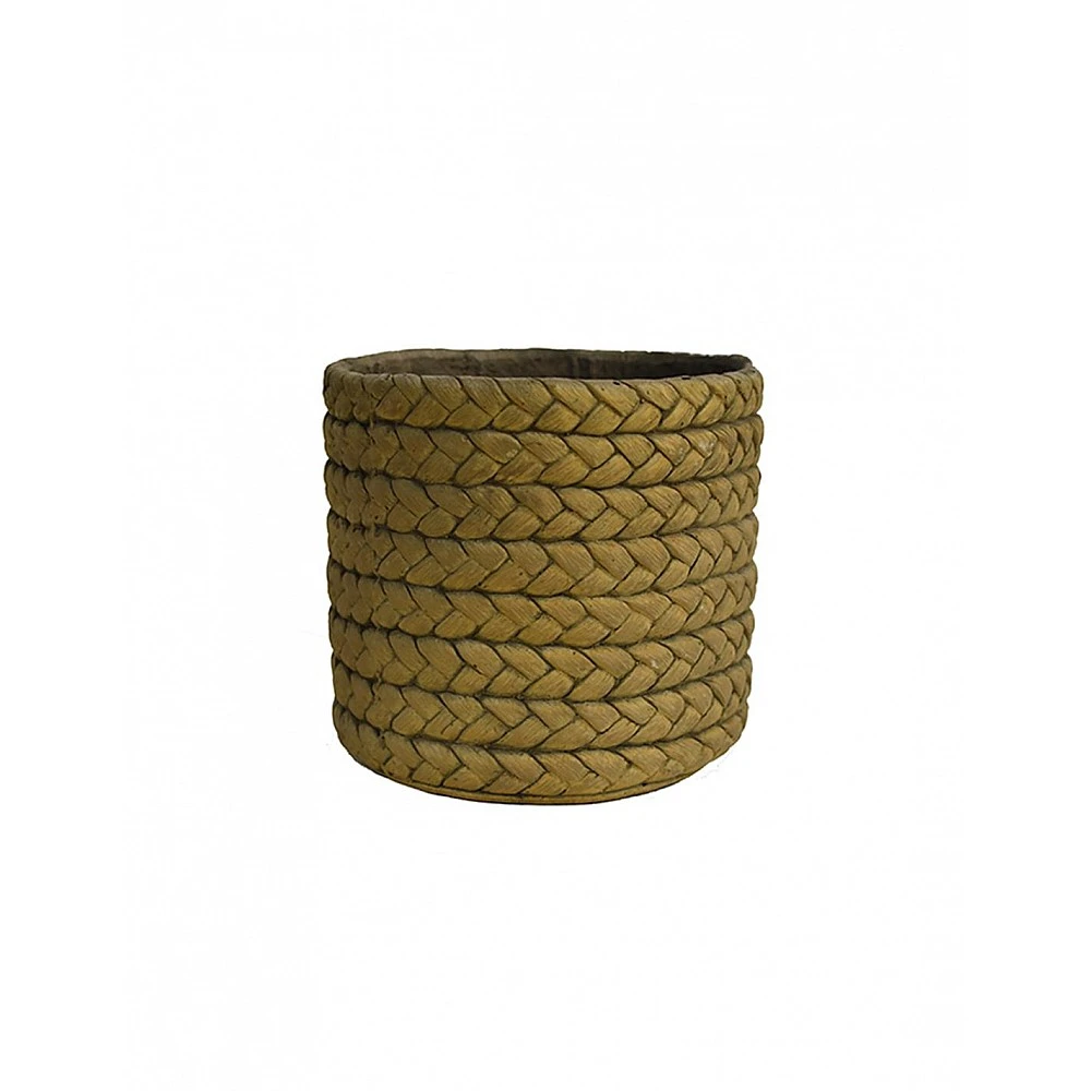 Κασπώ κεραμικό light rattan καφέ χρ. 19x17