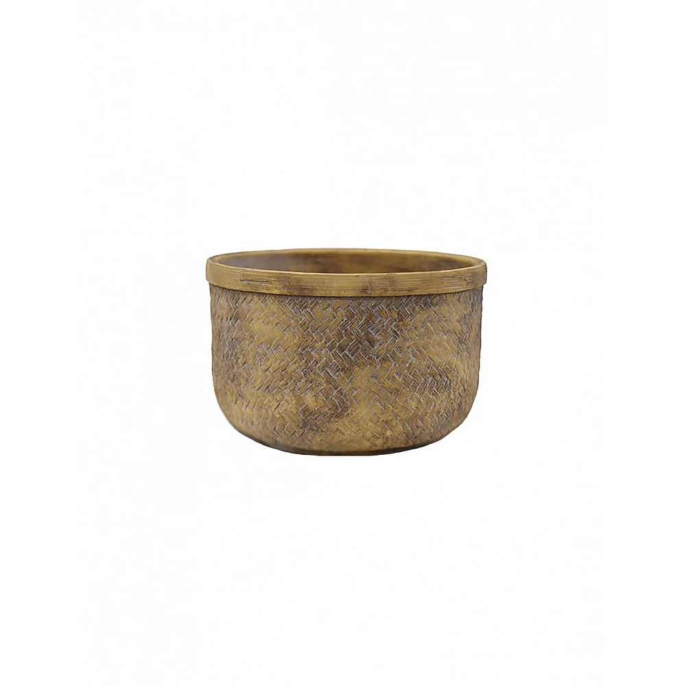 Κασπώ κεραμικό weave antique μπεζ χρ.  Φ22x14,5