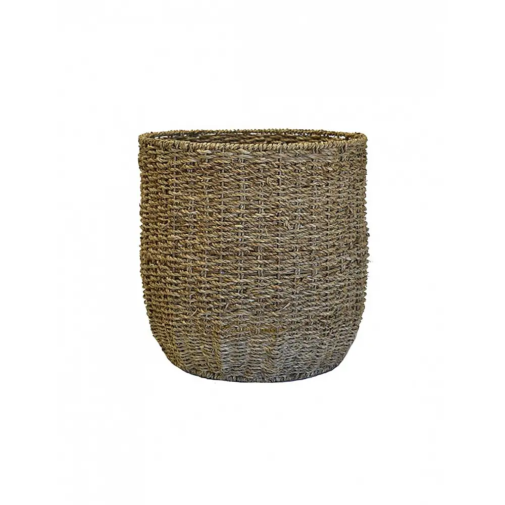 Καλάθι κασπώ ψάθινο φυσικό 35x35