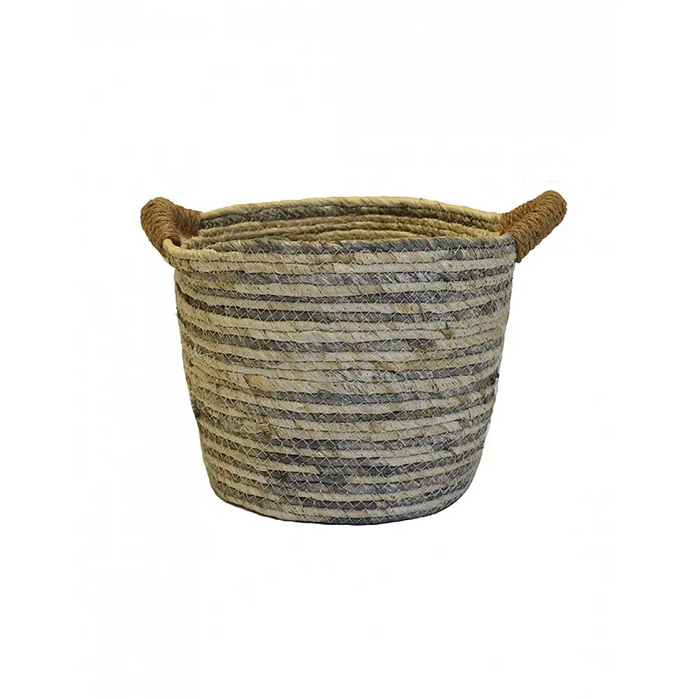 Καλάθι ψάθινο φυσικό 30x27
