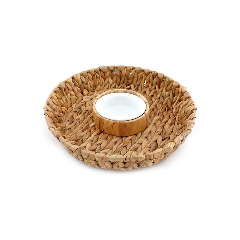 Δίσκος υδρουάκινθος με μπωλ κεραμικό  32εκ.