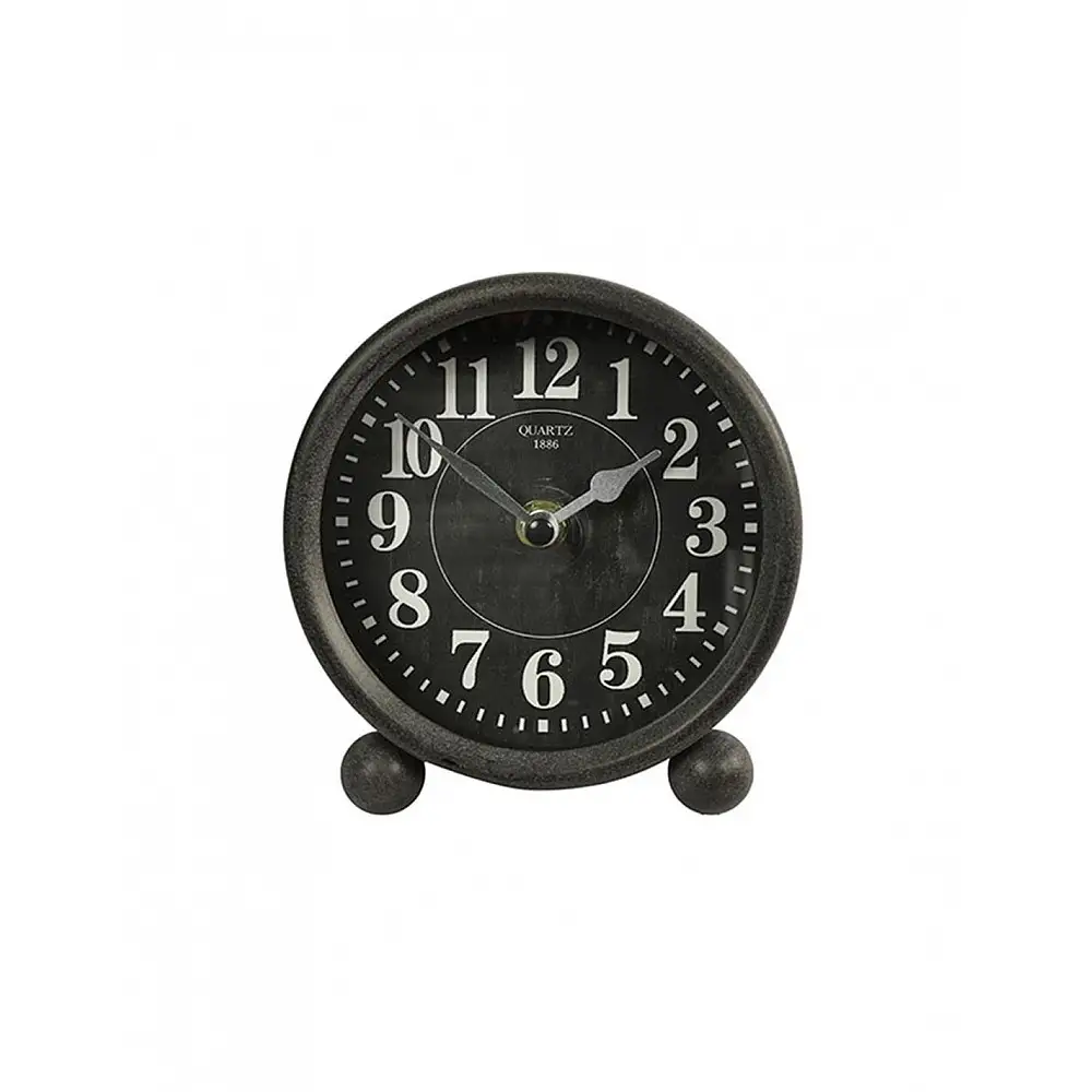 ρολόι επιτραπέζιο μαύρο 6x13x13,5cm