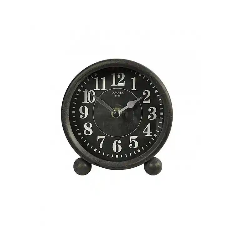 ρολόι επιτραπέζιο μαύρο 6x13x13,5cm