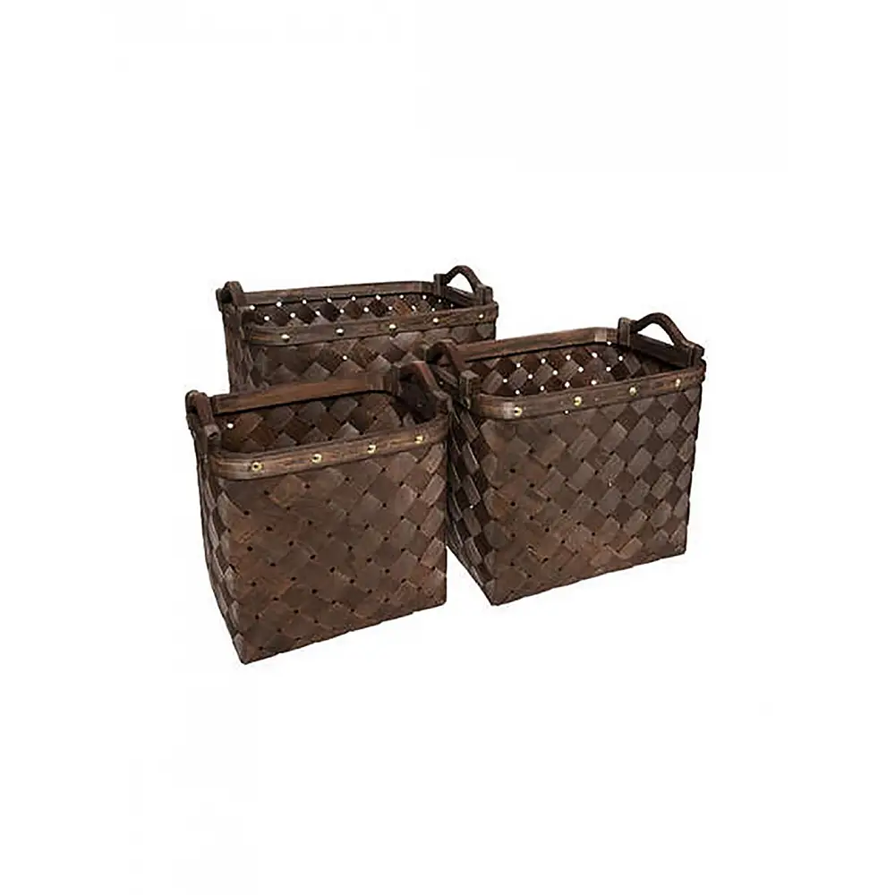 Καλάθι ξύλινο έλατο σ/3( 26x19x23,5+31x24x26+37x27x30)