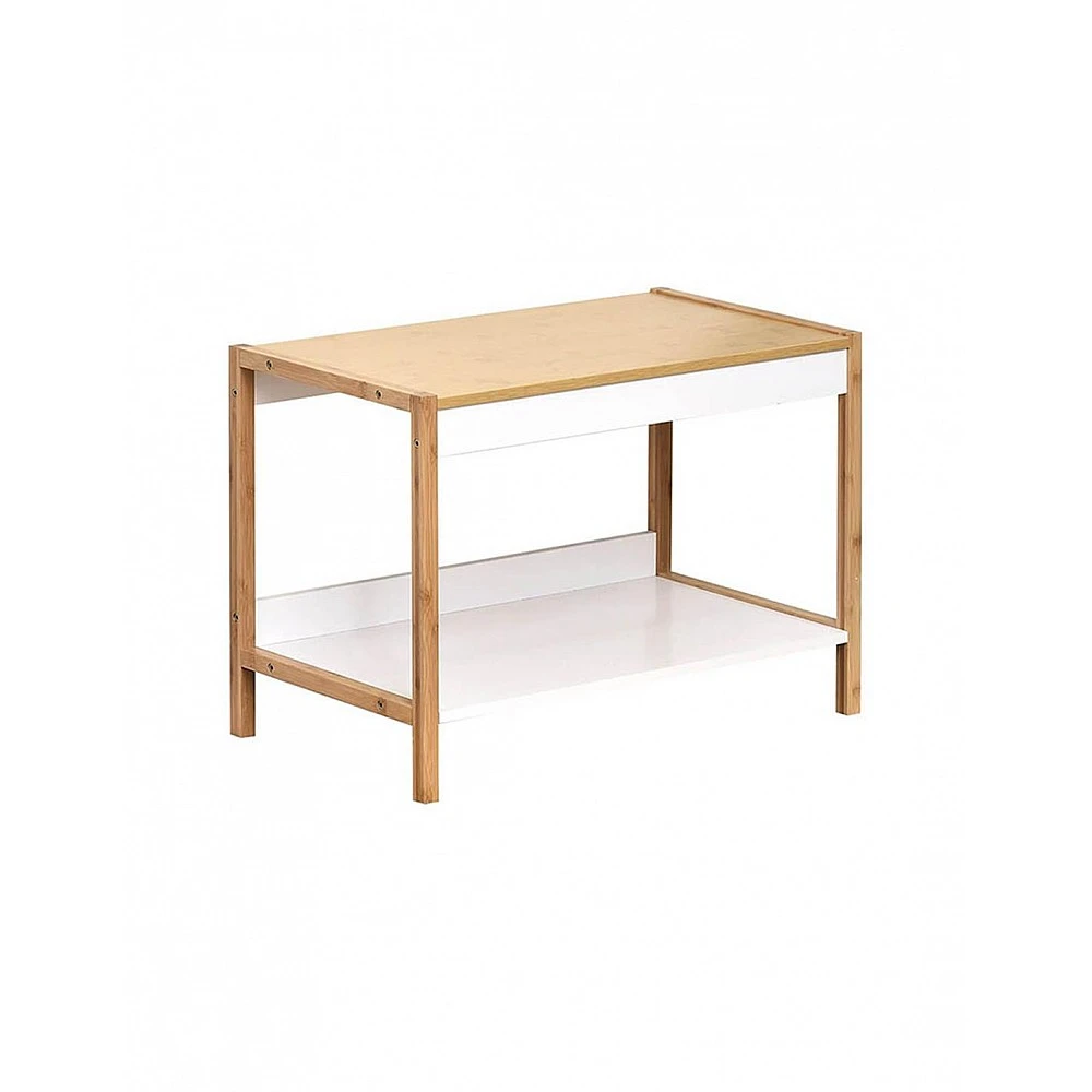 Ραφιέρα BOTTOM MDF/bamboo με 1ράφι 60x34x43