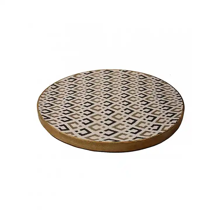 Πιατέλα mango patch μαύρο  Φ40x2,5
