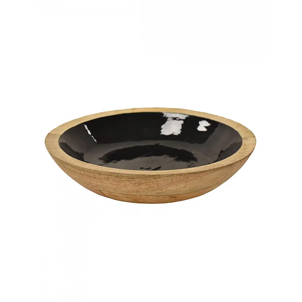 Μπωλ mango enamel μαύρο Φ29x6