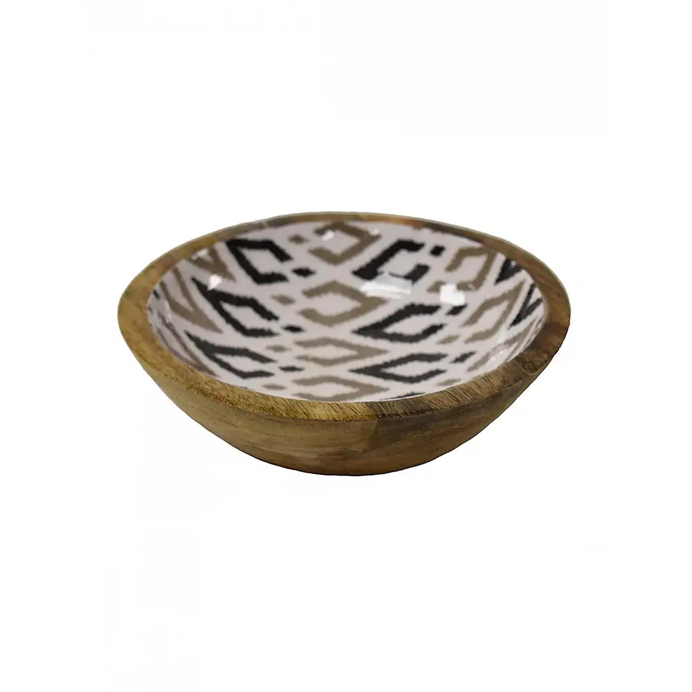 Μπωλ mango enamel patch μαύρο Φ20x6,5