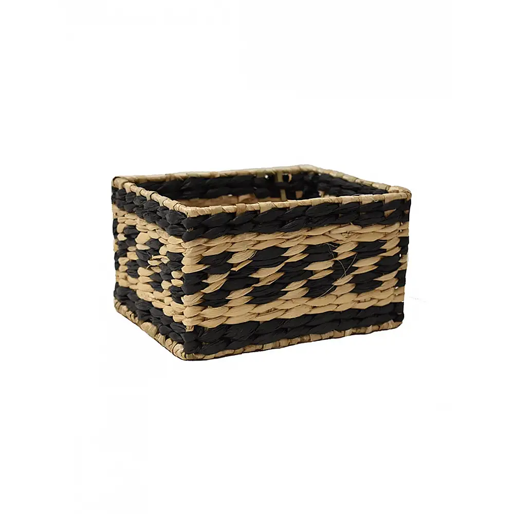 Καλάθι ψάθινο black rush 20x15x10