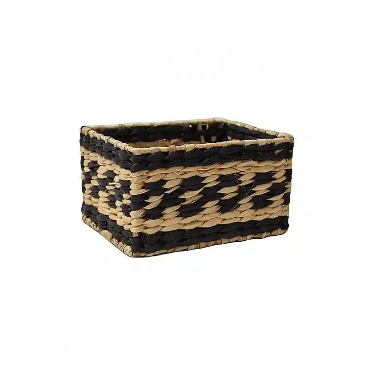 Καλάθι ψάθινο black rush 20x15x10