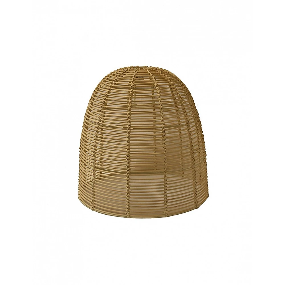 Φωτιστικό καπέλο οροφής rattan εκρού 40x40,5