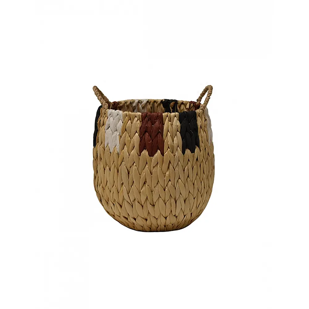 Καλάθι κασπώ ψάθινο stripes 18x23 Καλάθι κασπώ ψάθινο stripes 18x23