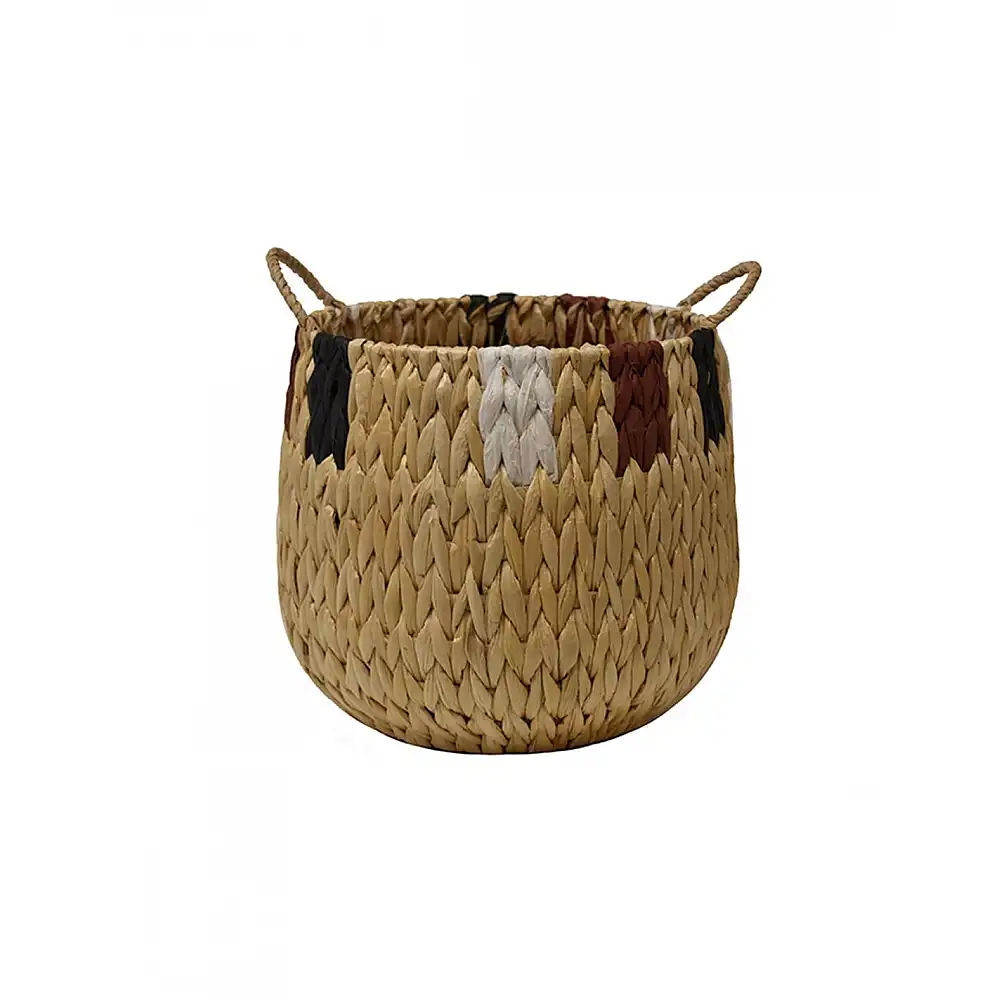 Καλάθι κασπώ ψάθινο stripes 25x25