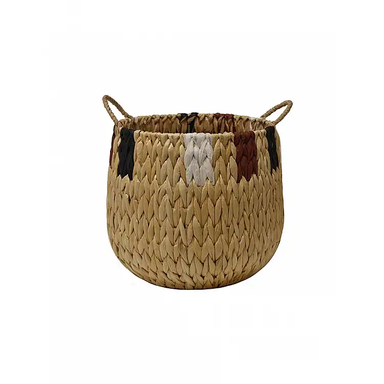 Καλάθι κασπώ ψάθινο stripes 25x25