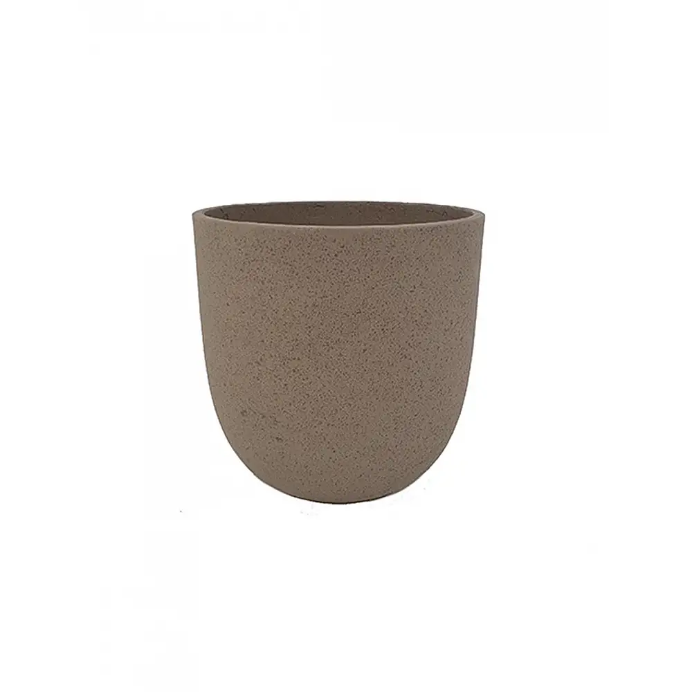 Γλάστρα cement καφέ χρ.  Φ27X26