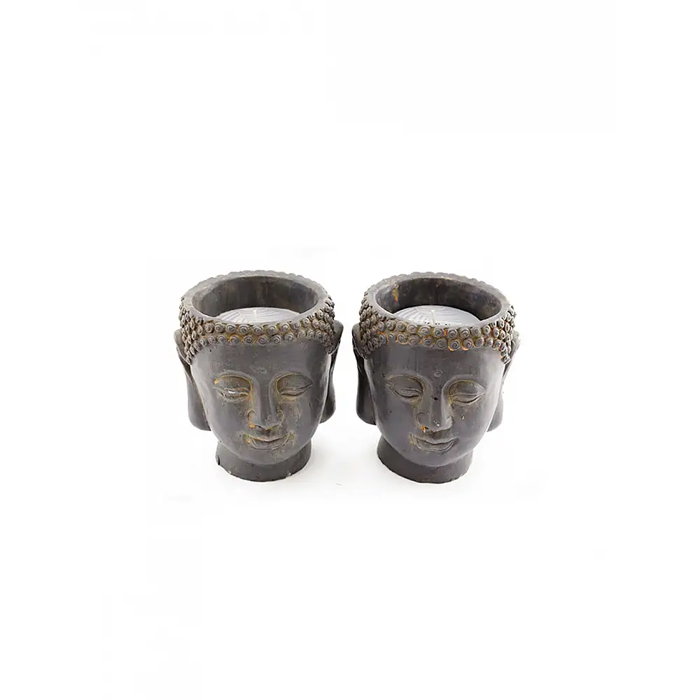 Κασπώ κεραμικό κεφάλι ΒΟΥΔΑ με κερί 9x10