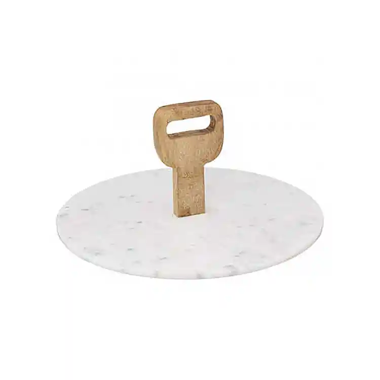 Δίσκος σερβιρίσματος λευκό marble Φ30