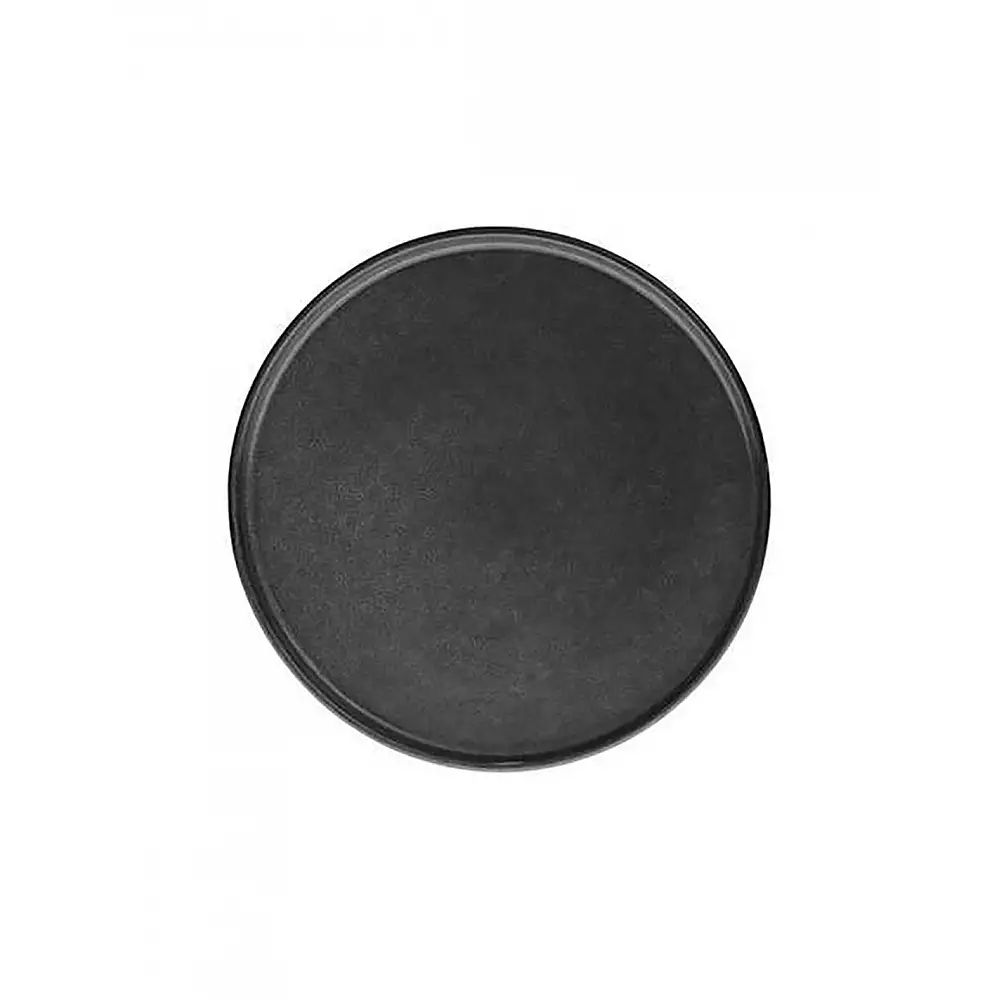 Πιάτο κεραμικό φαγητού μαύρο Φ27