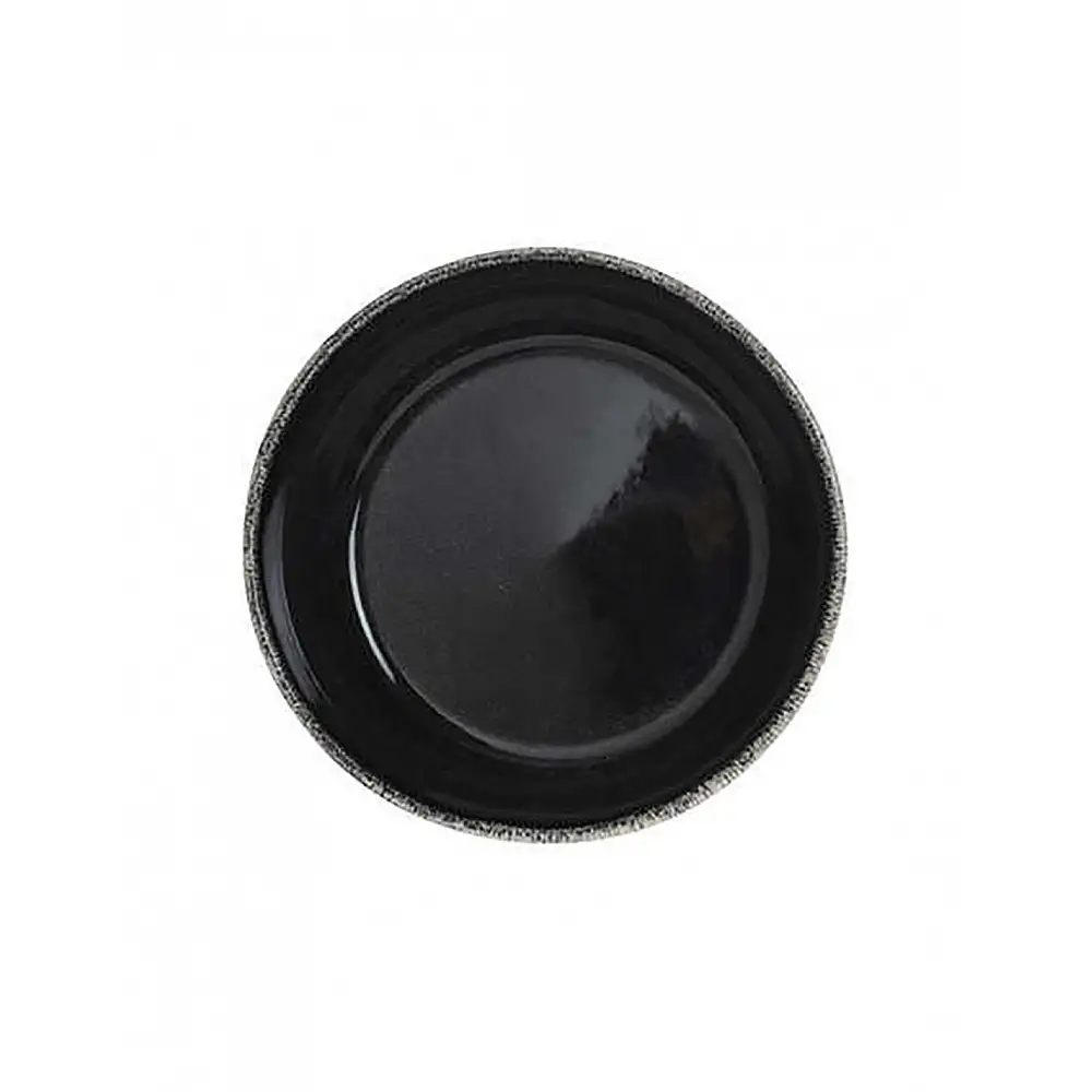 Πιάτο κεραμικό βαθύ μαύρο Φ15